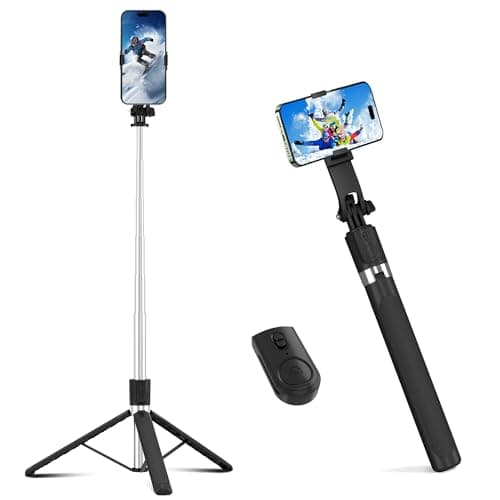 Sylfbnrtk 71"180cm Phone Tripod &Selfie Stick,All-in-One Extendable Tripod Stand with Wireless Remote,360°Rotation,Portable Travel Monopod for Filming,Compatible with iPhone,Samsung,Android,and Camera