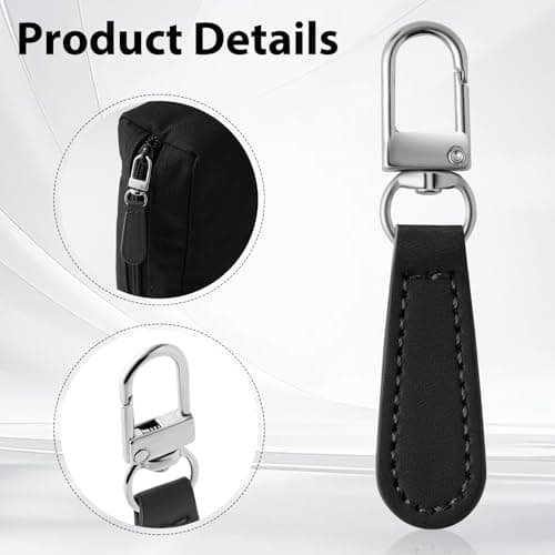 Deoward Zipper Pull Replacement PU Leather Handle Zipper Repair Tab (8 PCS) — view 2