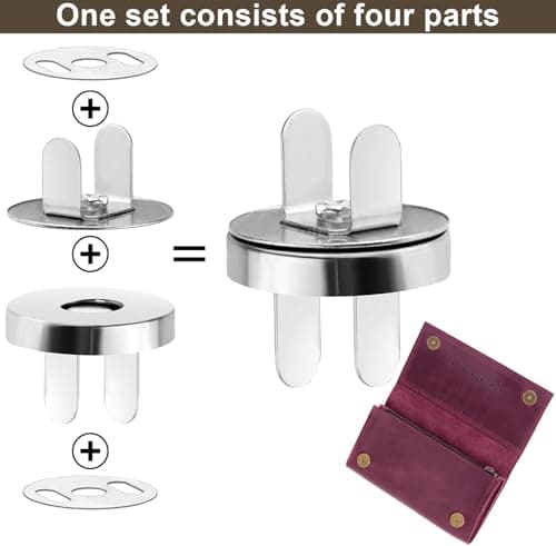 REJOECE 40 Sets Magnetic Buttons,18mm Magnetic Bag Fasteners — view 4