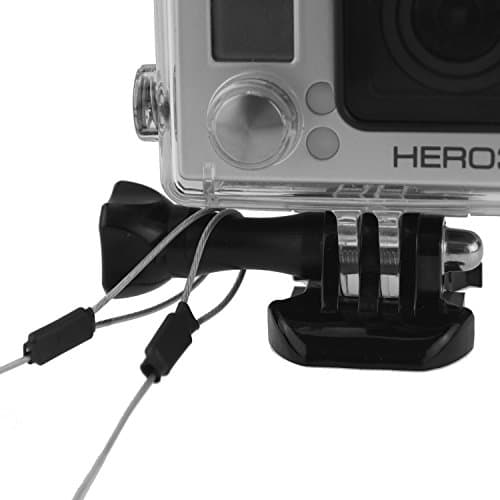 CamKix Stainless Steel Tether Lanyard - 30 Inch - compatible with Gopro Hero 8, 7, 6, 5 Black, Session, Hero 5/4, Session, Black, Silver, 3+, 3, DJI Osmo Action – Customizable — view 2