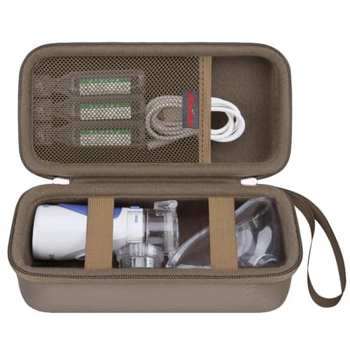 Elonbo Carrying Case for Garmin Xero C1 Pro Ballistic Precision Chronograph, Range Shooting Chronograph Travel Bag, Xero C1 Pro Chronograph Cover Holder, Pocket Fits Charging Adapters Tripod, Brown