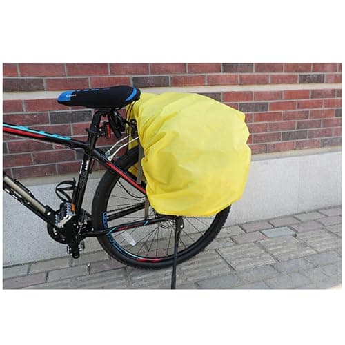 ZTZ 50L Panniers Bike Bags, Waterproof Panniers Made of High-Density 600D Polyester for Durable Use, Bike Saddle Bag Come with Reflective Trim and Rain Cover (Green) — view 4
