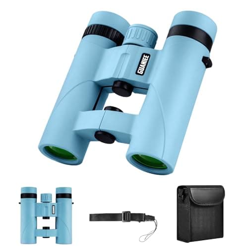 10x25 Binoculars for Adults Mini Pocket Compact Binoculars Small Binocular for Bird Watching Travel Stargazing Outdoor Sports Blue