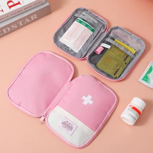 ViEinkaufen 3 Pack Pink Empty First Aid Kit Bags — view 6