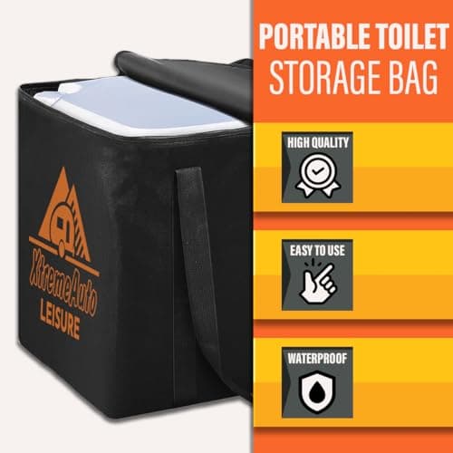 Xtremeauto Portable Camping Toilet Storage - Universal Portaloo Toilet Bag With Zip Closure, For Caravan Motorhome Travel — view 2