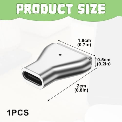 USB-C to Magnetic Adapter for MacBooks, for Magsaf Connector Type C to Magsaf2 T-Head, 100W PD Fast Charging Converter for MacBooks Air Pro 2013-2015 — view 2