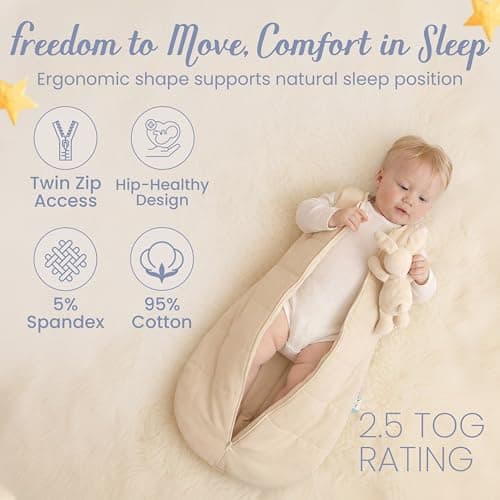 DandyLion Baby Sleeping Bag 2.5 TOG | Sleep Sack & Swaddle 3-12 Months — view 3