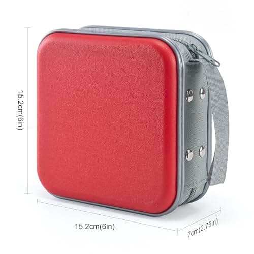 UENTIP CD Case,48 Capacity Hard Plastic CD Case Holder,for Car,Home＆Travel — view 2