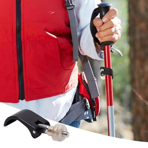 3 Pack Walking Stick Clip, Trekking Pole Lock Replacement — view 6