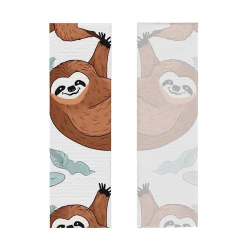 NBSKSDLK Brown Sloth Cooling Towel for Neck and Face 40''x 12'' — view 2