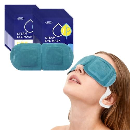 ZHAOCAI 20 Packs Steam Eye Masks, Self Heating Disposable Heated Eye Mask with Lutein, Warm Compress Sleep Eye Patches for Adults, Travel Essentials & Relaxation Gifts for Women