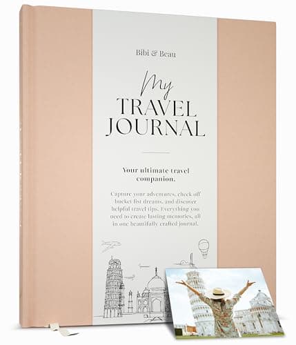 Travel Planner & Holiday Journal for 16 Trips – Adventure Scrapbook, Bucket List & Travel Diary for Women, Men & Couples – Gift for Travellers