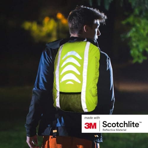 Salzmann Reflective Rucksack Cover | 28–40L | Hi-Vis Waterproof Rain Cover for Backpack Cycling, Commuting & Hiking — view 2