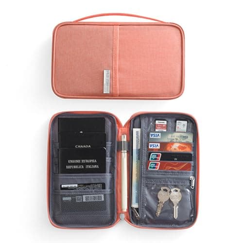 Passport Holder Travel Wallet, RFID Family Travel Document Organiser — view 2