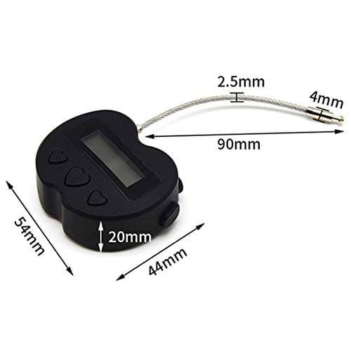 LCD Display USB Rechargeable Temporary Timer Padlock Travel Electronic Timer Black — view 3
