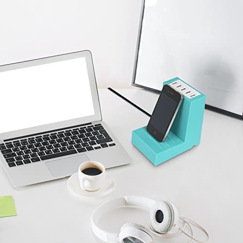 USB Charging Station Charger Hub - 5 Port Multi Port USB Charger With Intelligent Smart Charge For Apple iPhone, iPad, iPad Air, iPad Mini, iPad Pro, Samsung Galaxy, HuaWei, Nexus, LG and More — view 6