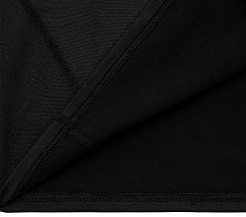 TCA Men's SuperThermal Compression Base Layer Top Long Sleeve Thermal Under Shirt - Black Stealth, S — view 5