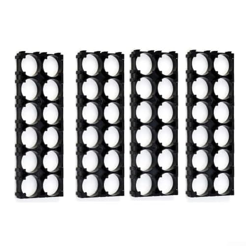 for battery Holder, 4pcs 2x6 Plastic Bracket for 21700 Batteries DIY for battery Pack Frame with Anti-Vibration Design, Splicable and Stackable, for Home Workshop and DIY Projects — view 4