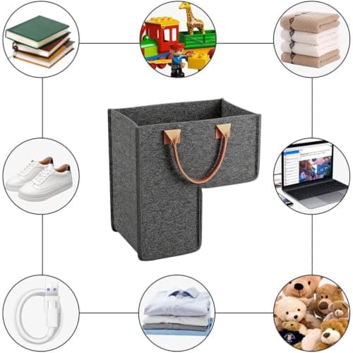Foldable Felt Stair Basket, Folding Laundry Baskets Staircase, 1-Pack — view 5