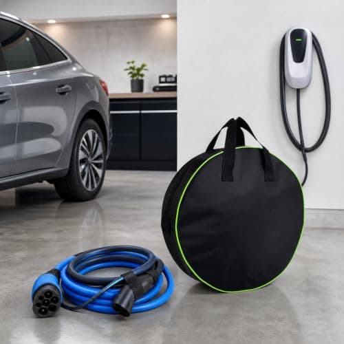 Solvio Waterproof EV Cable Bag, Heavy Duty Caravan Hook Up Cable Storage Bag, Large Capacity Campervan Accessories Organiser for Electric Car Charging Cables, Water Hoses and Camping Gear — view 6