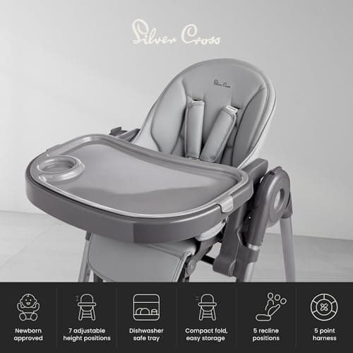 Silver Cross Buffet Highchair, Compact Fold, Birth to 15kg — view 5
