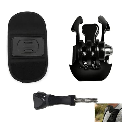 Backpack Shoulder Strap Mount for GoPro Hero Series DJI Osmo Insta360 Action Camera, Bag Strap Mount Accessories Adjustable Pads Swivel Base Clip Holder Attachment Hiking Biking Skiing Outdoor Sports