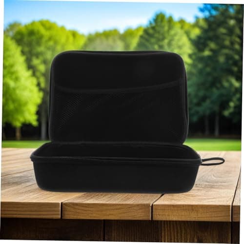 jojofuny Storage Bag for Cable Organizer Bag Compact Earphone Case Portable Eva Headset Carrying Case USB Adapter Organizer for Travel Gym Use Black — view 4
