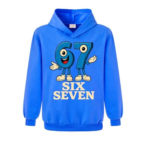 Yaokilyly 67 MEME Boys Girls Six Seven Jumper and Jogger 2Pcs Sets Tracksuits Kids Hoodie (Navy Blue,5 Years) — view 2
