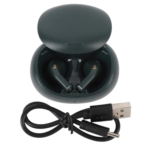 Language Translation Earbuds, Two Way Translator Device with APP, 74 Languages Online Translation, Bluetooth 5.3 Earbuds for Travel Business Learning (Green) — view 5