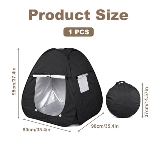 1 Pack Sensory Tent, Pop Up Blackout Tent for Kids with Travel Carry Bag — view 2