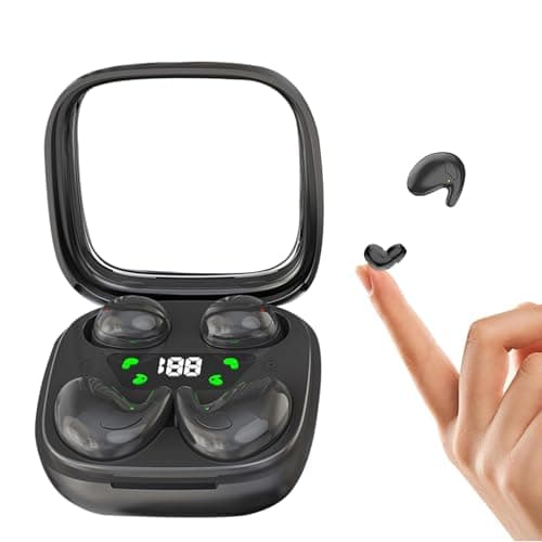 2-in-1 Wireless Small Invisible Earbuds Set Bluetooth Work Sleep Earphones