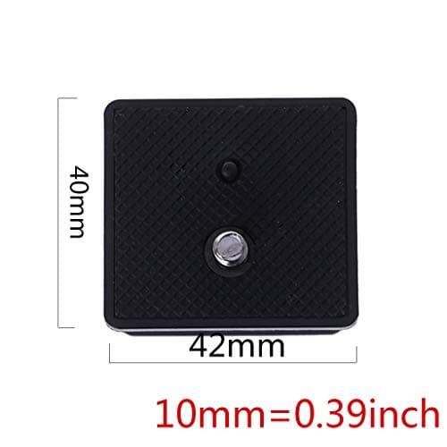 Upgraded Plastic Black Quick Release Clamp Kit QR Plate Adapter for Weifeng Tripod 330A E147 Camera Accessories Hot Shoe Cover Protection Cover Digital Camera Lens Converter Adapter Rear Cap Travel — view 4