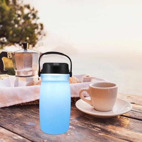 TOYANDONA Solar Kettle Portable Heating Cup USB Rechargeable 730ml Abs Food Grade Silicone Lightweight Night Light Lamp for Travel Camping Outdoor Adventures — view 5