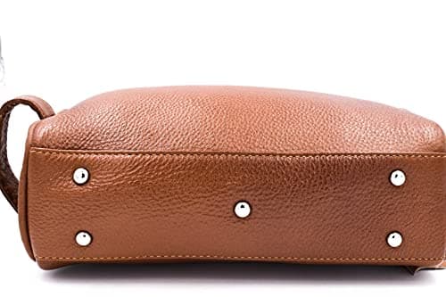 Parker Full Grain Leather Dopp Kit – Handmade Full Size Saddle Brown Leather Toiletry Bag Leather/Dopp Kit/Travel Bag for Effectively Carrying and Storing Toiletries, Brown — view 4