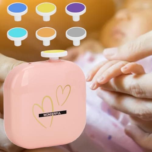 Nail Trimmer Electric LED Light Fingernails Care 6 Grinding Pads All Ages — view 6