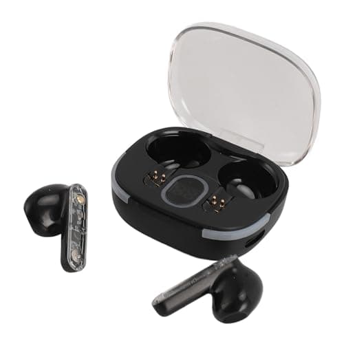 AMONIDA Bluetooth Earbuds Wireless 360 Degree Sound Touch Control for Sports Travel Black 2 Pack — view 4