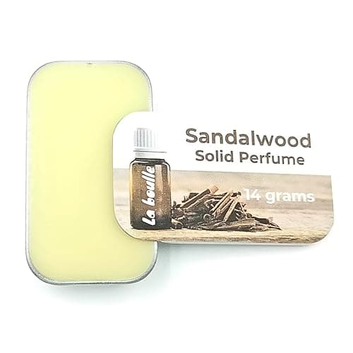 Sandalwood Solid Natural Perfume Balm. For sensitive skin. Handmade in UK. — view 5