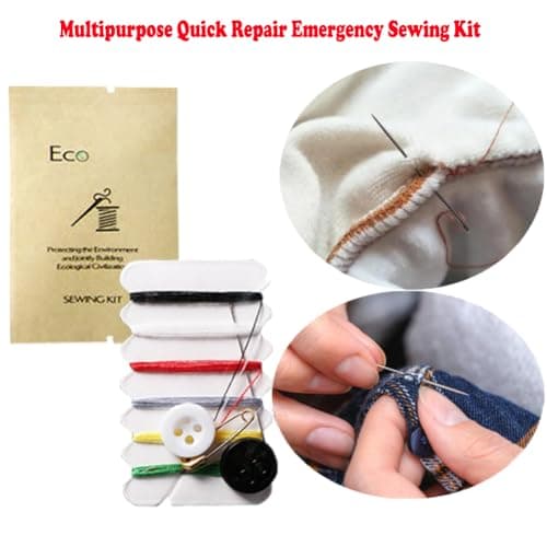 30Pcs Individually Wrapped Travel Quick Repair Emergency Sewing Kit; Portable Multipurpose Hotel Sewing Kit with Needles Button Threads Safety Pin for Home Hotel Travel Use; Outdoor Sewing Repairing T — view 4