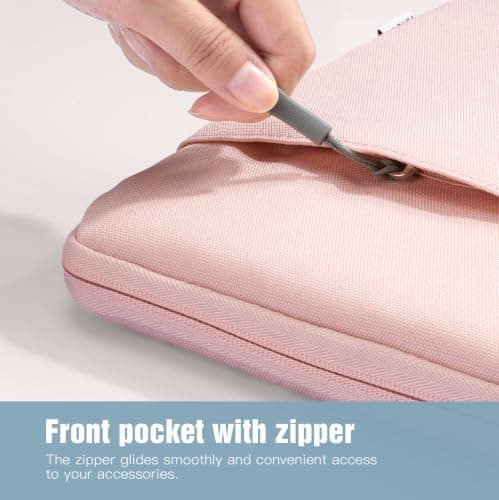 TiMOVO Laptop Sleeve for MacBook Neo/Air/Pro, 13.3-14 Inch, Pink — view 3