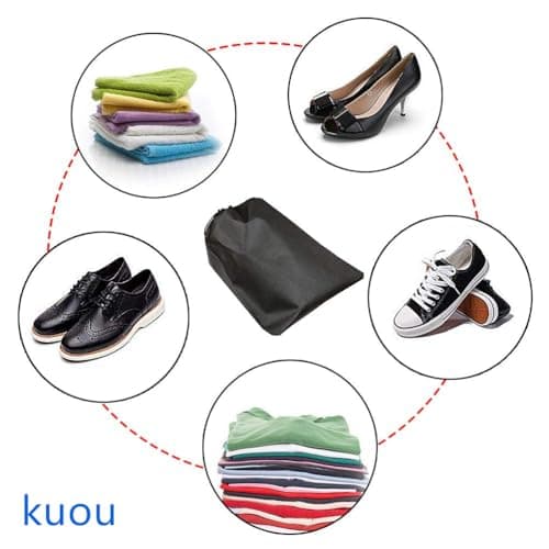 5 Pcs Drawstring Shoe Bags, Portable 40 x 30 cm Travel Storage Pouches — view 5