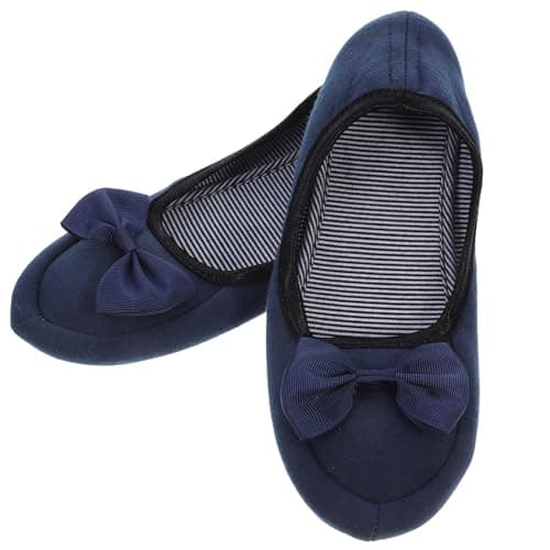 Veemoon Foldable Portable Travel Shoes Foldable Travel Flat Shoe Walking Shoes Ballet House Slippers Ballet Flats Slip on Slippers Ladies Slippers Miss Folding Leisure Shoes — view 6