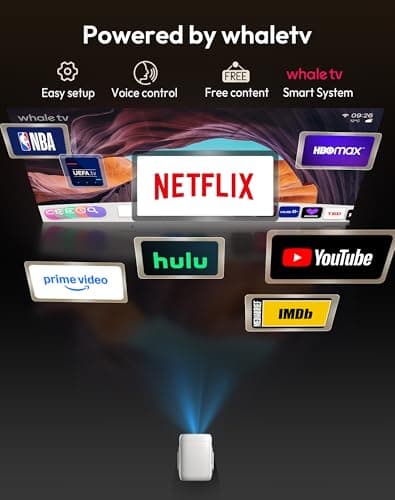 XGODY Gimbal N5 Mini Portable Smart Projector, FHD Built in Apps & Whale TV — view 6