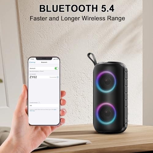 Hupoaf 20W Portable Bluetooth Speaker with Dual Drivers & Stereo Bass — view 4