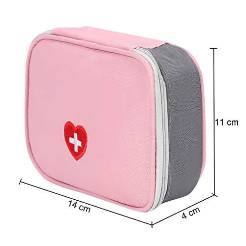 2Pack Empty First Aid Bag Mini Medical Kit Pouch First Aid Kit Travel Emergency Bag Pouch Compact Survival Medicine Storage Bag Organizer For Home Office Traveling Outdoor Sport Hiking Camping Cycling — view 6