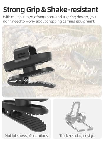 CERFFOOL 360° Rotation Backpack Holder for Insta360 GO 3S GO 3 Shoulder Strap Holder Spring Clip Anti-Shake Anti-Fall Action Camera Accessories — view 5