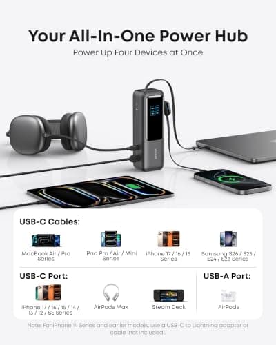 Anker Power Bank, 25,000mAh Travel Essential with 165W Total Output — view 5