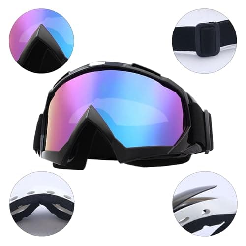 GWAWG Adult Snow Ski Goggles,Wide View Snowmobile Goggle,Cycling Motorcycle Snowmobile Ski Goggles,Unisex Snow Goggles Windproof for Youth,Teens,Men & Women — view 3