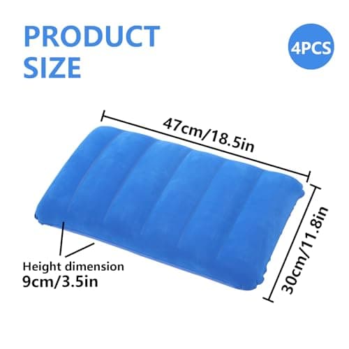 Baieye Camping Pillow 4 Pack, Inflatable Travel Pillows for Beach & Car — view 2