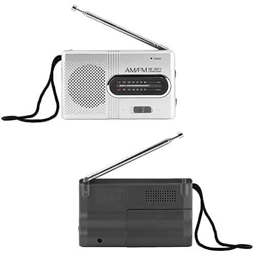 LondonExpress Portable Mini Pocket Travel AM FM Radio Battery Powered Built-in Speaker Stereo Close to Credit Card Size, Small Light-Weight and Portable Radio With Headphone Jack — view 6