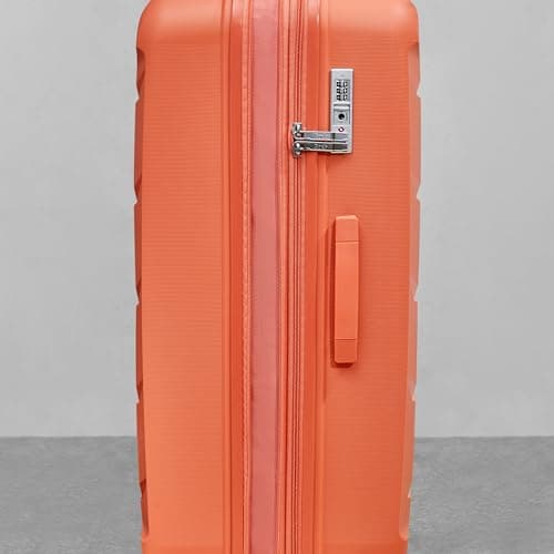 Rock Tulum Set of 3 Expandable Hard Shell Suitcases - Peach — view 6